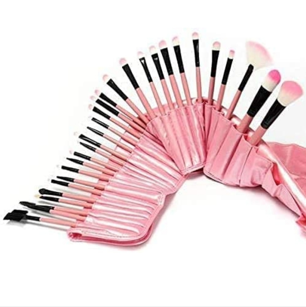 32 Piece proffessional MAKE Up Brush Set With Case Multi Purpose Brushes - Picture 2 of 7